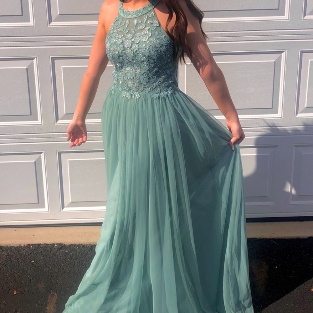 Sage Green Prom Dress